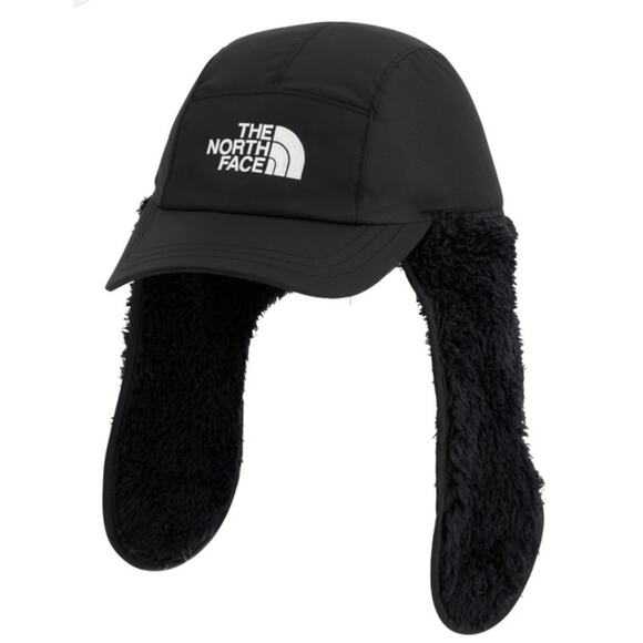 Newt The North Face Kids Size L 10-12Yrs Shasta Black Cozy Trapper Hat - Picture 8 of 15